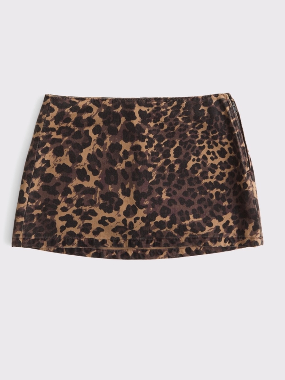 Abercrombie & Fitch Mid Rise Leopard Skirt
